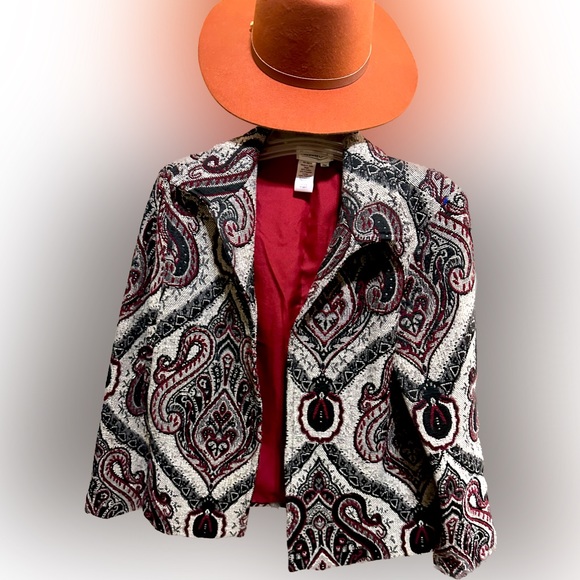 Coldwater Creek Eclectic Blazer beautiful - Picture 2 of 6